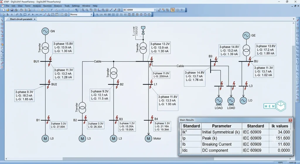 مبانی محاسبات اتصال کوتاه (IEC 60909)